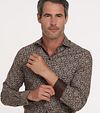 R2 Chemise Impression Marron Model / Voorkant