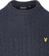 Sweter z warkoczowym splotem Lyle & Scott granatowy Product / Detail