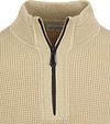 No Excess Half Zip Trui Structuur Melange Beige Product / Detail