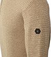 No Excess jersey de punto melange beige con media cremallera y textura Product / Detail