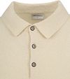No Excess Strikkede poloshirt i struktur, Ecru Product / Detail