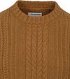 No Excess sweter z dzianiny z mieszanki wełny brązowy Product / Detail