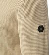 No Excess sweter z krótkim zamkiem Half Zip, struktura melange, beżowy Product / Detail