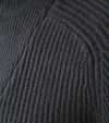 No Excess sweter z półzamkiem, dwukolorowy melanż, czarny Product / Detail