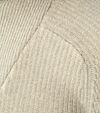 No Excess sweter z półzamkiem (Half Zip) w dwukolorowym melanżu, greige Product / Detail