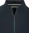 No Excess Vest Zipper Jacquard Navy Product / Detail