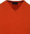 Suitable Pullover Wol V-Hals Oranje Product / Detail