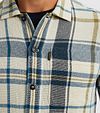 Overshirt a cuadros PME Legend en ecru Model / Detail