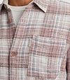 Overshirt Cast Iron a quadri rosa Model / Detail