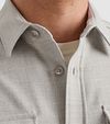 Overshirt twill greige Vanguard Model / Detail