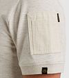 PME Legend Half-Zip Poloshirt Piqué Ecru Model / Detail
