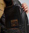 PME Legend Jas Hudson Buff Leer Zwart Model / Detail