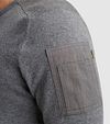 PME Legend Sweater American Classic Cargo Grey Model / Detail