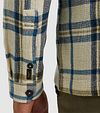 PME Legend Overshirt a quadri ecru Model / Detail