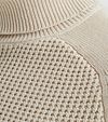 PME Legend Pull Knitted Col Roulé Ecru Model / Detail