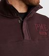 PME Legend Pull zippé à demi-bouton Bordeaux Model / Detail