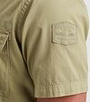 PME Legend Short Sleeve Hemd Bedford Grün Model / Detail