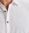 PME Legend Linned Blend Skjorte Hvid Model / Detail