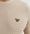 Sweter PME Legend Mouliné ecru Model / Detail