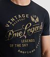 PME Legend T-skjorte Logo Artwork Navy Model / Detail