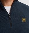 PME Legend Halv Lynlås Trøje Mouliné Navy Model / Detail