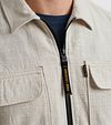 PME Legend Overshirt 2 Tone Slub Ivoire Model / Detail