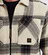 PME Legend Overshirt Heavy Yarn Ruter Krem Model / Detail