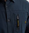 PME Legend Overshirt Mattweave Navy Model / Detail