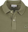 Polo Lacoste in piqué verde oliva Product / Detail