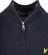 Pullover half zip de lana merina Lyle & Scott en azul marino Product / Detail