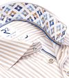 R2 Overhemd Strepen Beige Product / Detail