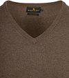 Steppin' Out Jersey de algodón y cachemira con cuello en V taupe mélange Product / Detail