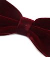 Suitable Bow Tie Velvet Bordeaux Product / Detail