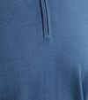 Suitable Merino Half Zip Trui Ink Blauw Product / Detail