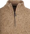 Suitable Pull Half Zip Tweed Mix Laine Beige Product / Detail