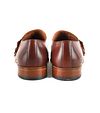 Suitable CognacLeder Schuh Doppel Strap Product / Achterkant
