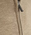 Suitable Slub Yarn Pull Demi-Zip Beige Product / Detail