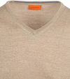 Sweter z wełny merino Suitable z dekoltem w serek, beżowy Product / Detail