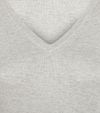 Steppin' Out Women Pullover Cotton Cashmere V-Neck Grey Product / Detail