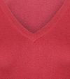 Steppin' Out Women Pullover Cotton Cashmere V-Neck Dark Pink Product / Detail