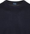 Sweter Olymp z okrągłym dekoltem z wełny, granatowy Product / Detail