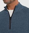 Sweter Vanguard Half Zip w kolorze niebieskim Model / Detail