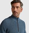 Sweter Vanguard Half Zip w kolorze niebieskim Model / Detail