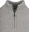 Suitable pulower z krótkim zamkiem (half zip) z gotowanej wełny, szary Product / Detail