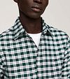 Tommy Hilfiger Oxford Overhemd Ruit Groen Model / Detail