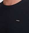 T-Shirt Vanguard con textura en azul marino Model / Detail