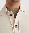 Vanguard Cardigan Bouton Ecru Model / Detail