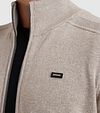 Vanguard Cardigan coton lin beige Model / Detail