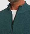 Maglione Vanguard con mezza zip verde Model / Detail