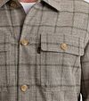 Vanguard Overshirt a quadri tortora Model / Detail